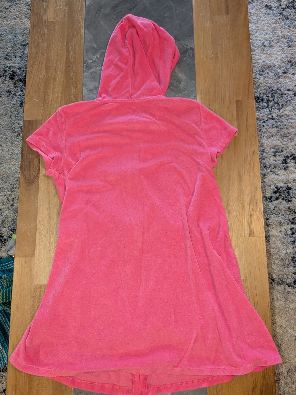 wonder nation Coral Pink Kids Zip-Up Swim Coverup Hoodie